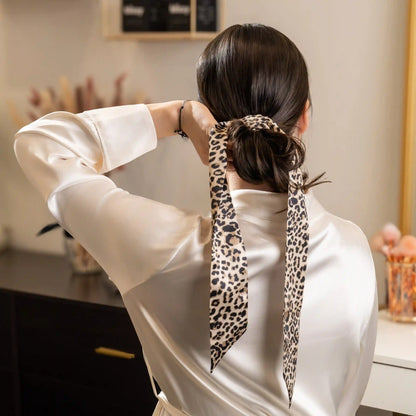 Blissy Hair Ribbon - Leopard