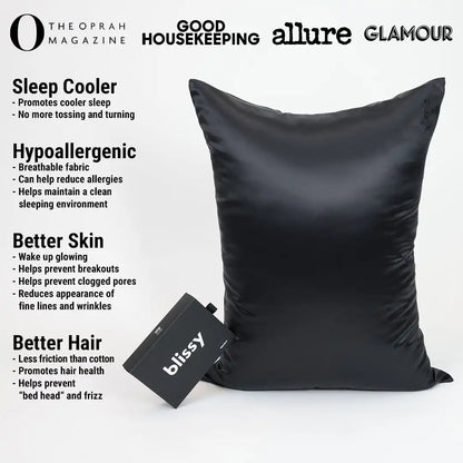 Pillowcase - Black - Queen