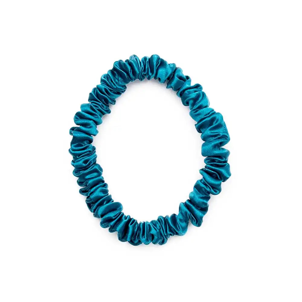 Blissy Skinny Scrunchies - Aqua