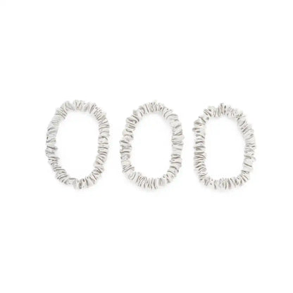 Blissy Skinny Scrunchies - White