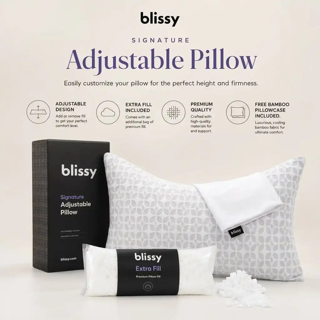 Signature Adjustable Pillow - Crescent - Queen